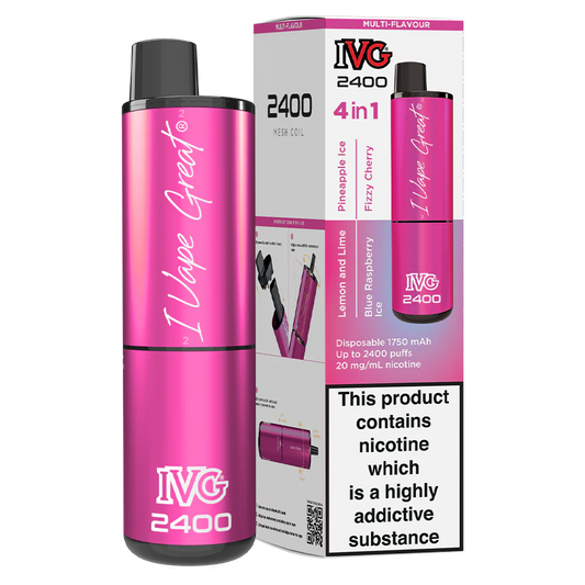 IVG 2400 Disposable Vape | Special Edition | 4 in 1 | Only £9.99!