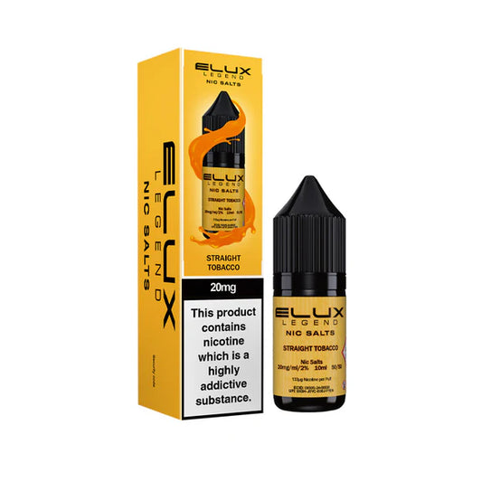 Straight Tobacco - Elux Legend Nic Salts 10ml