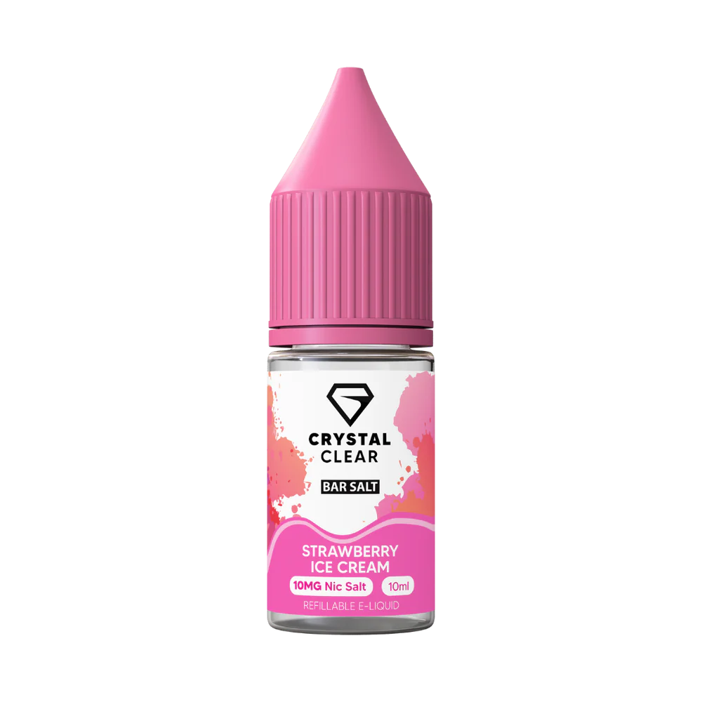 Strawberry Ice Cream - Crystal Clear Nic Salts 10ml