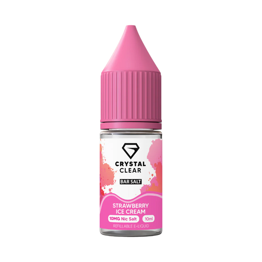 Strawberry Ice Cream - Crystal Clear Nic Salts 10ml