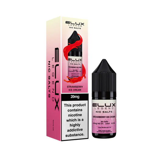 Strawberry Ice Cream - Elux Legend Nic Salts 10ml