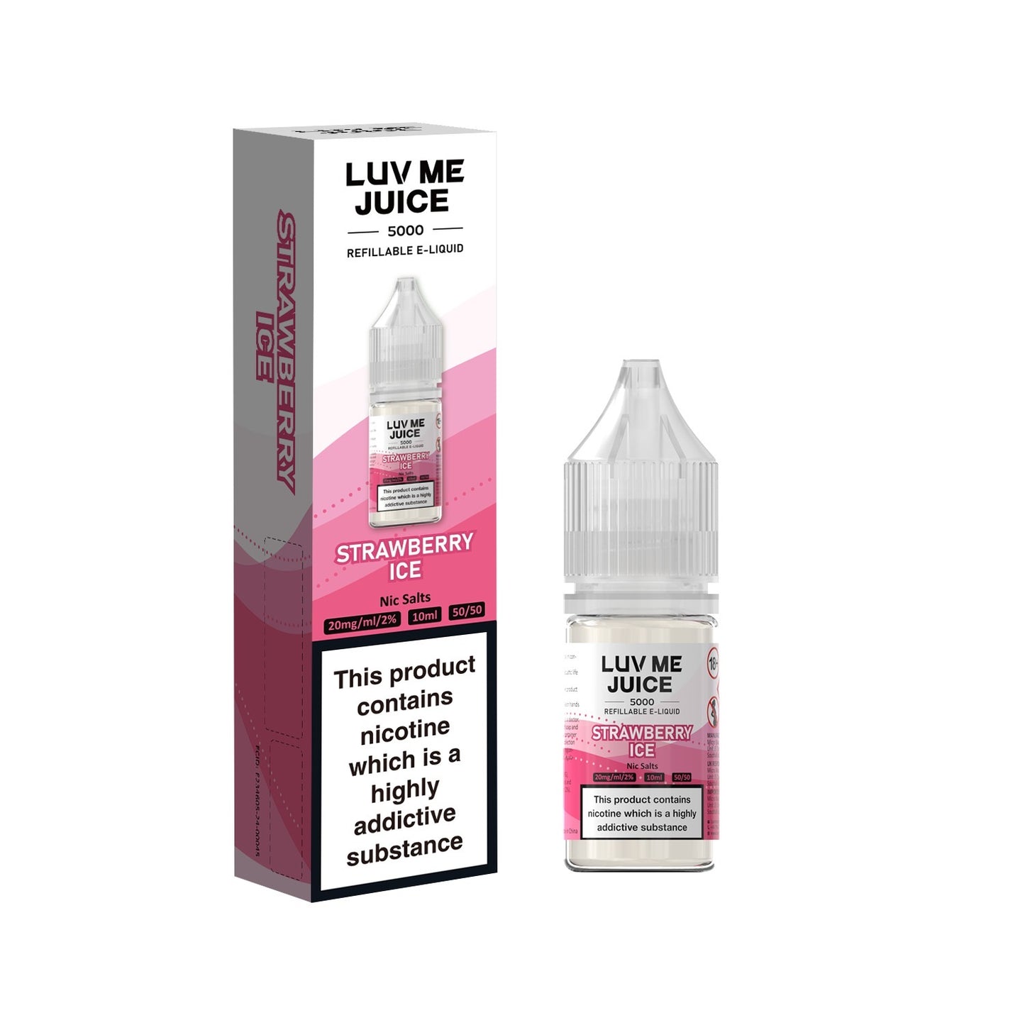 Luv Me Nic Salts 20MG | Strawberry Ice | 4 For £10!