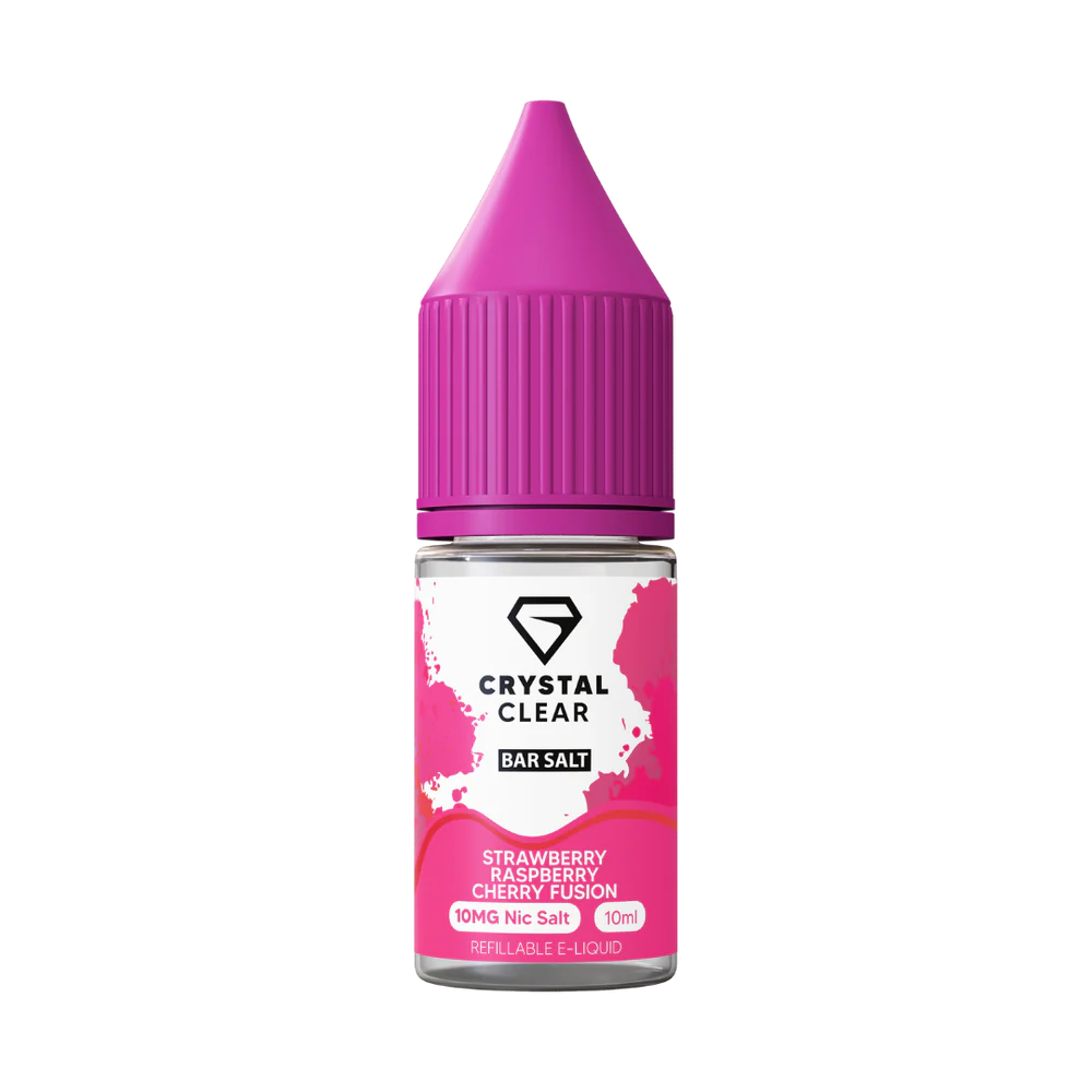 Strawberry Raspberry Cherry Fusion - Crystal Clear Nic Salts 10ml