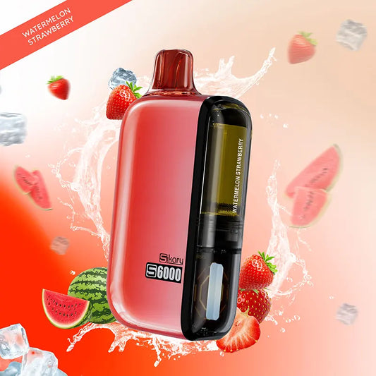 Watermelon Strawberry | SKE Sikary S6000 Prefilled Vape Kit Rechargeable