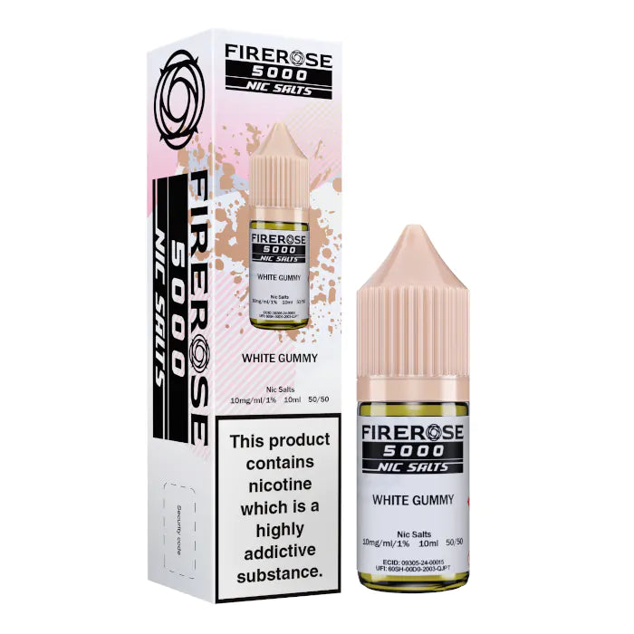 White Gummy - Firerose 5000 Nic Salts 10ml