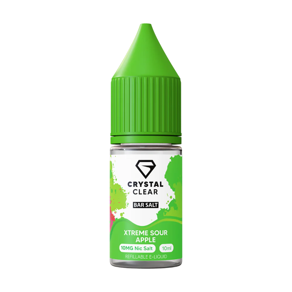 Xtreme Sour Apple - Crystal Clear Nic Salts 10ml