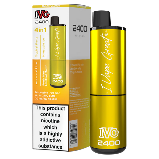 IVG 2400 Yellow Edition | 4 In 1 | Only £9.99