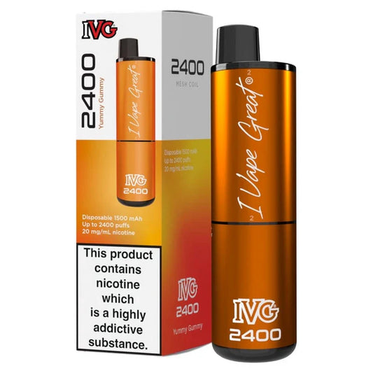 IVG 2400 Disposable Vape | Yummy Gummy | Only £10!